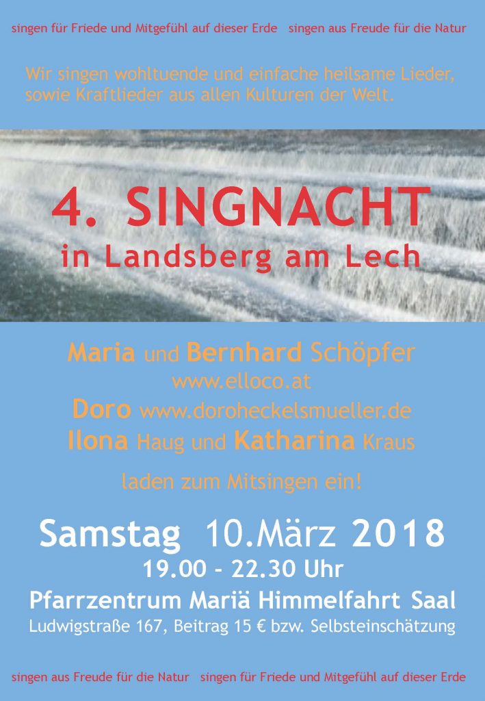 4. Singnacht in Lansberg am Lech