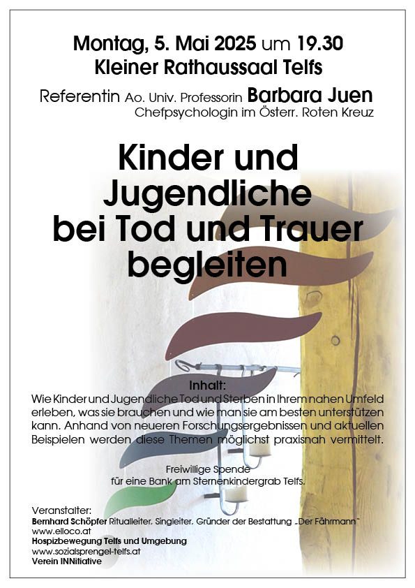 Kinder und  Jugendliche bei Tod und Trauer begleiten